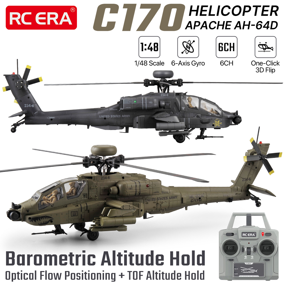 Rc Helicopter Large - طائرة هليكوبتر RC ERA بمقياس 1/48،