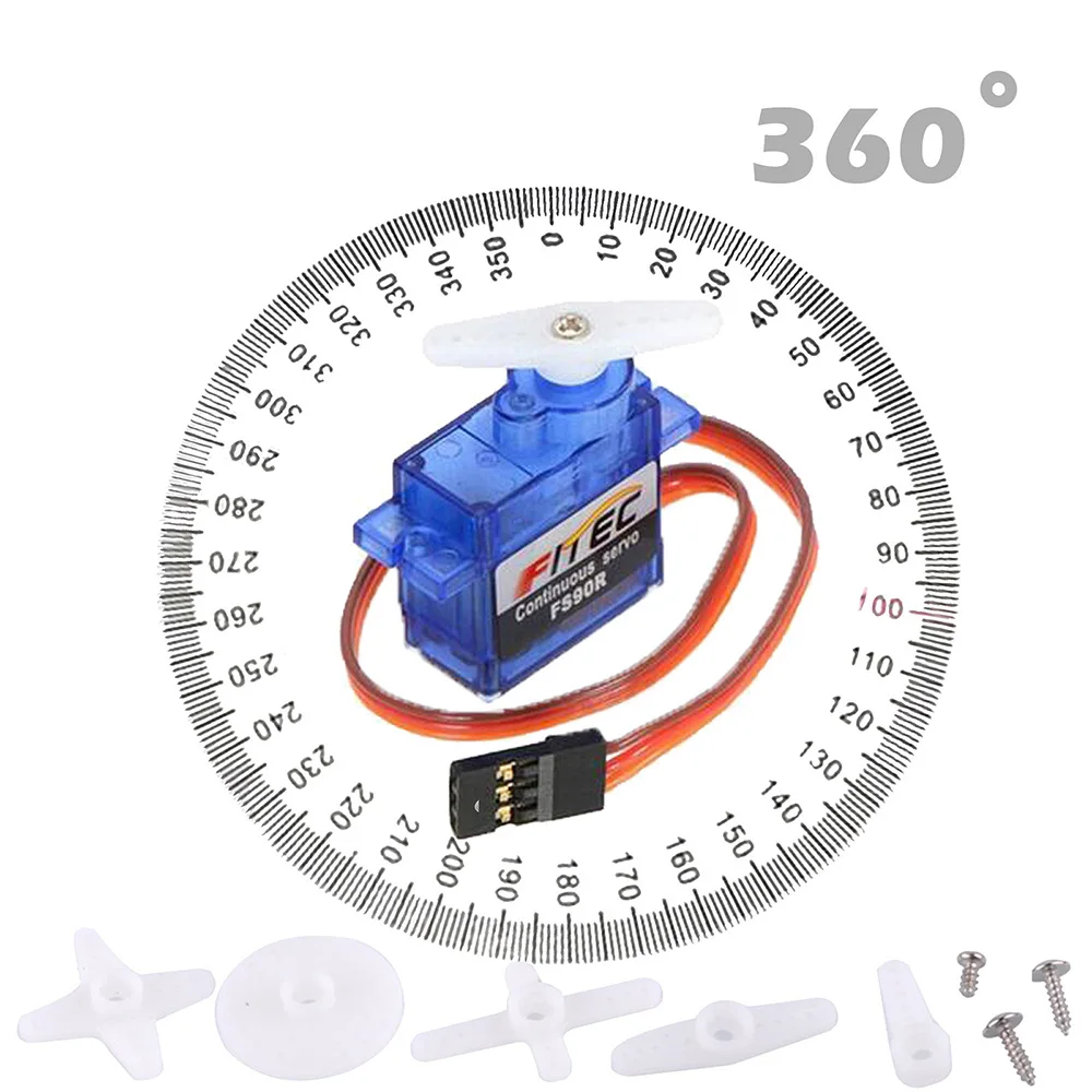 Feetech Mini FS90R مايكرو سيرف - مراجعة Rc Helicopter Motor وسعره