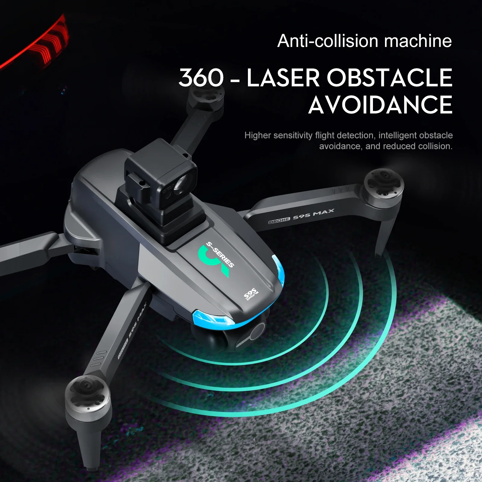جديد S9S ماكس طائرة صغيرة بدون - مراجعة Rc Helicopter Case وسعره