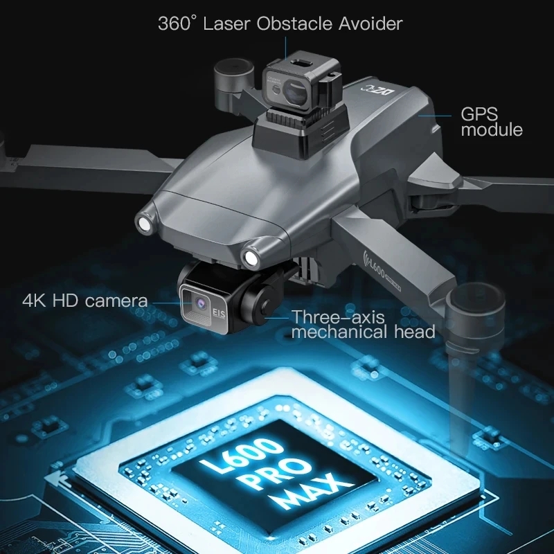 L600 PRO MAX GPS الطائرة بدون  - مراجعة Rc Helicopter Electric وسعره