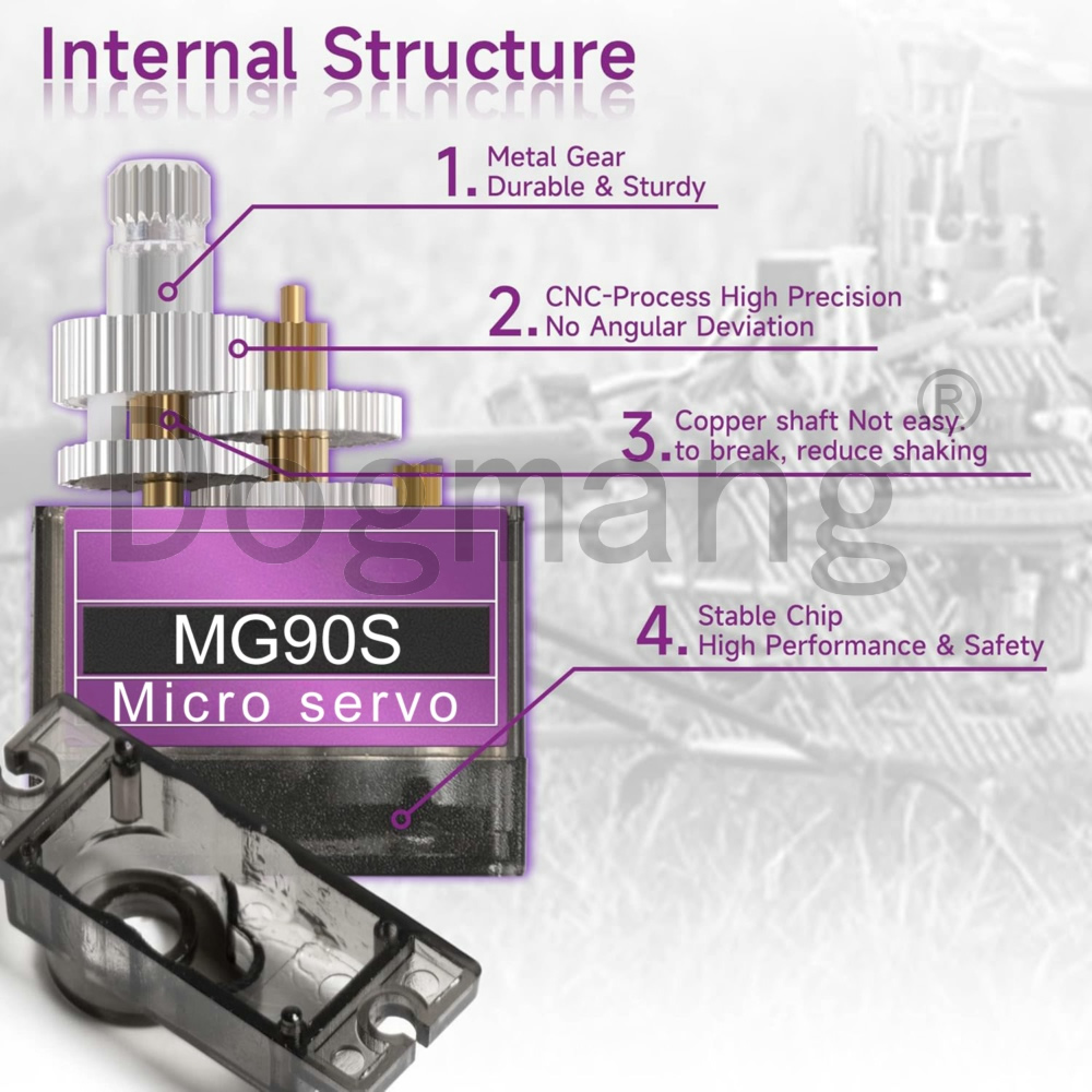 MG90S سيرفو 1/2/4/10/20/50 قطع - مراجعة Rc Helicopter Servo وسعره