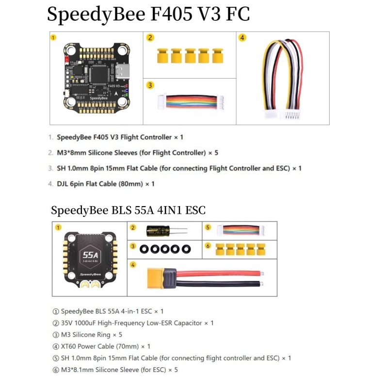 مجموعة SpeedyBee F4 F405 V4 55 - مراجعة Betaflight Fc F4 وسعره