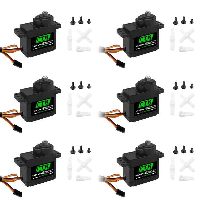 سيرفو رقمي PTK 7452 MG-D 9 جرا - مراجعة Rc Helicopter Servo وسعره