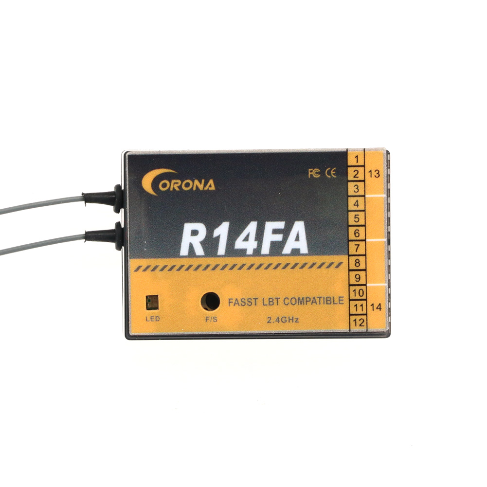 جهاز استقبال طراز Corona R14FA - مراجعة Rc Helicopter Servo وسعره